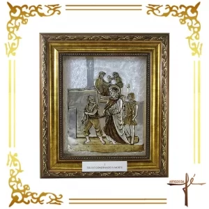 AF101 - Via Sacra em Latonagem 15 unidades - Dimensões por Peça: 38x43x4cm