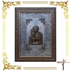 AF152 - Sagrada Família Bizantina - Dimensões: 45x35x2,5cm