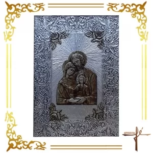 AF152 - Sagrada Família Bizantina - Dimensões: 45x35x2,5cm