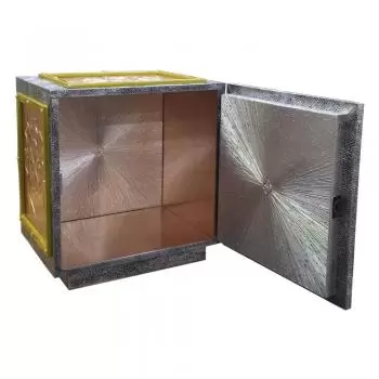 AF113 - Sacrário de balcão - Agnus Dei Cobre - Dimensões: 45x42x35cm - Peça Sob Encomenda
