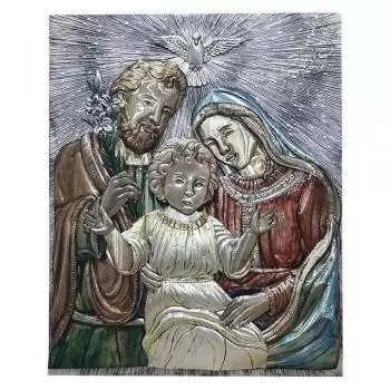 Sagrada Familia - Dimensões: 70x60x5cm - Peça Sob Encomenda
