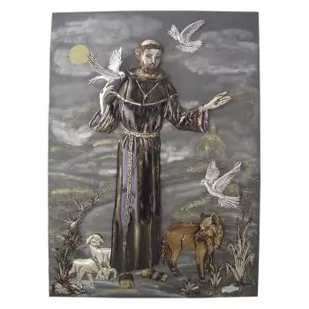 São Francisco - Dimensões: 100x60x6cm - Peça Sob Encomenda