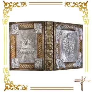 Capa de Evangeliário Artesanal - Excelsis Deo - Silver - Cod. AF005 - Dimensões: 36x26x5,5cm